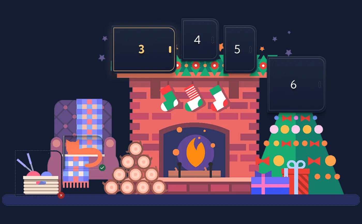 Digitaler Adventskalender mit 24 Türchen im eigenen Branding